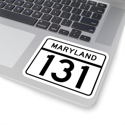 MD Route 131 (Maryland) (Road Sign) STICKER Vinyl Kiss-Cut Decal