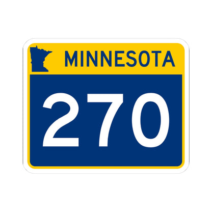 MN-270 wide (Minnesota) (Road Sign) STICKER Vinyl Kiss-Cut Decal