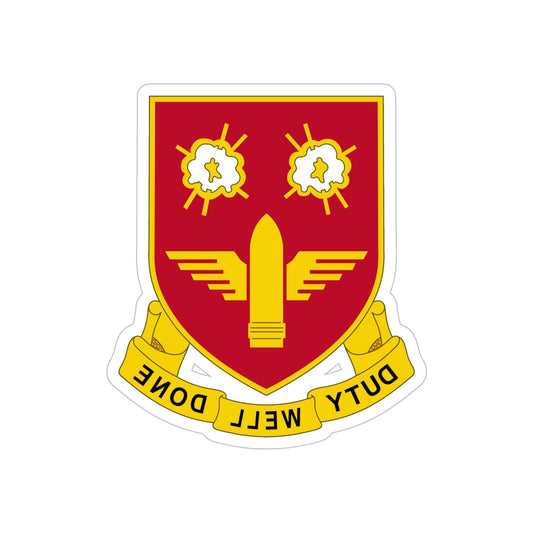 203rd Air Defense Artillery Regiment (U.S. Army) REVERSE PRINT Transparent STICKER-6" × 6"-The Sticker Space