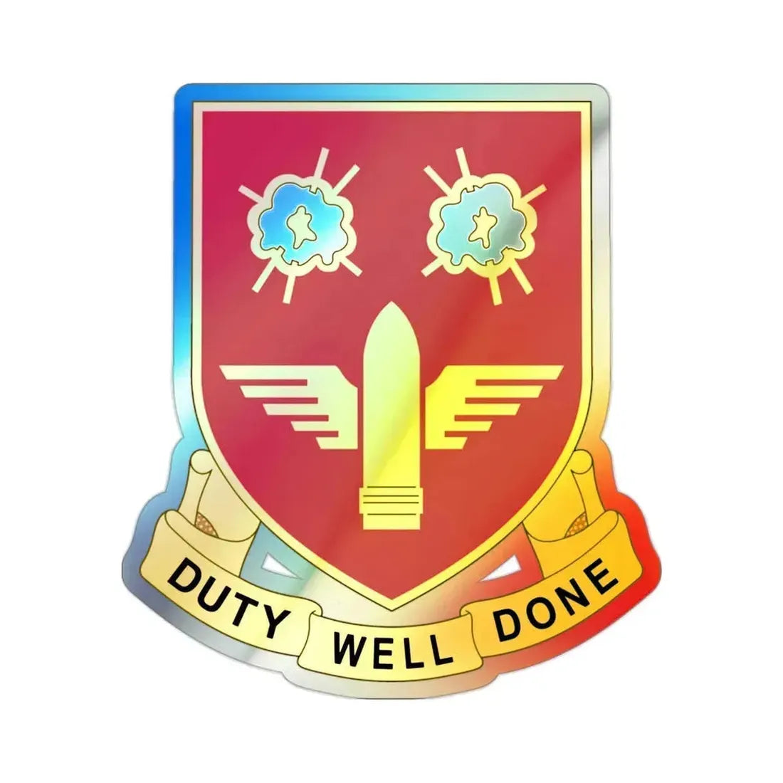 203rd Air Defense Artillery Regiment (U.S. Army) Holographic STICKER Die-Cut Vinyl Decal 2 Inch Holographic - The Sticker Space