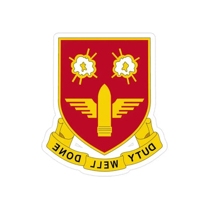 203rd Air Defense Artillery Regiment (U.S. Army) REVERSE PRINT Transparent Die-Cut STICKER 2 Inch Die-Cut Transparent - The Sticker Space