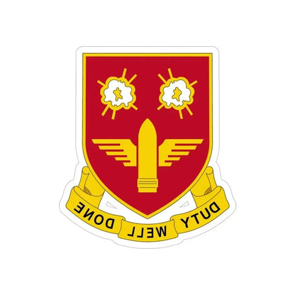 203rd Air Defense Artillery Regiment (U.S. Army) REVERSE PRINT Transparent Die-Cut STICKER 5 Inch Die-Cut Transparent - The Sticker Space