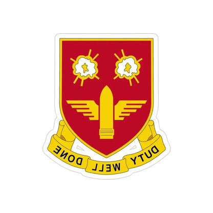 203rd Air Defense Artillery Regiment (U.S. Army) REVERSE PRINT Transparent Die-Cut STICKER 6 Inch Die-Cut Transparent - The Sticker Space