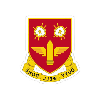 203rd Air Defense Artillery Regiment (U.S. Army) REVERSE PRINT Transparent Die-Cut STICKER - The Sticker Space