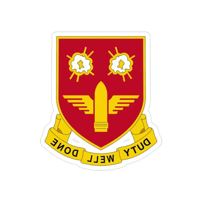 203rd Air Defense Artillery Regiment (U.S. Army) REVERSE PRINT Transparent Die-Cut STICKER - The Sticker Space