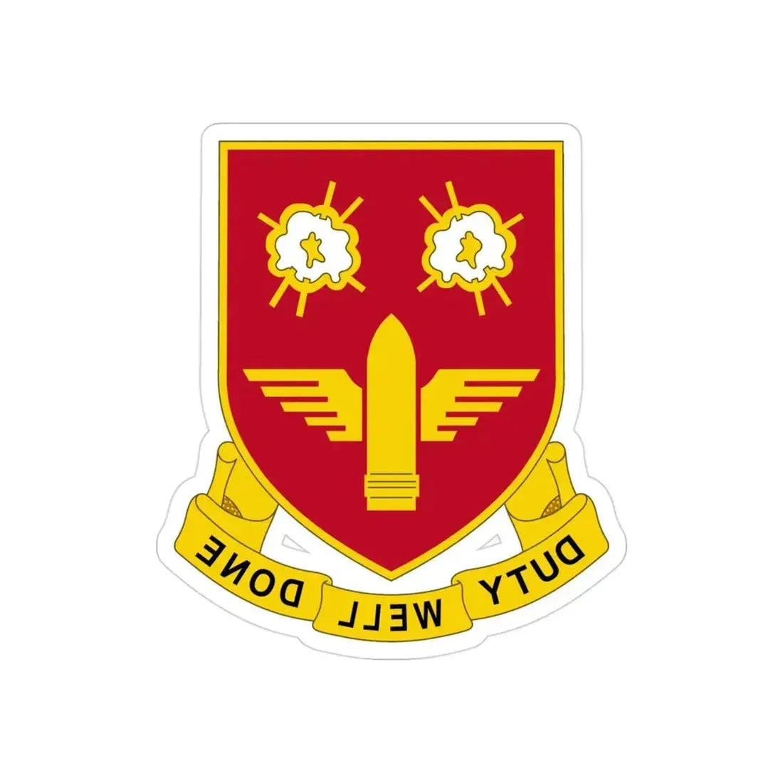 203rd Air Defense Artillery Regiment (U.S. Army) REVERSE PRINT Transparent Die-Cut STICKER - The Sticker Space