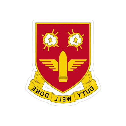 203rd Air Defense Artillery Regiment (U.S. Army) REVERSE PRINT Transparent Die-Cut STICKER - The Sticker Space