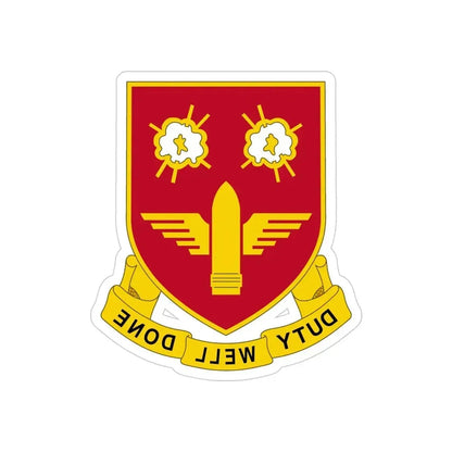 203rd Air Defense Artillery Regiment (U.S. Army) REVERSE PRINT Transparent Die-Cut STICKER - The Sticker Space