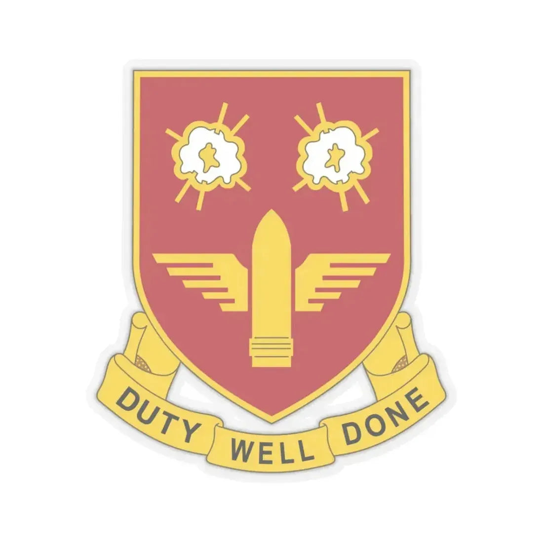 203rd Air Defense Artillery Regiment (U.S. Army) STICKER Vinyl Kiss-Cut Decal 3 Inch Transparent - The Sticker Space