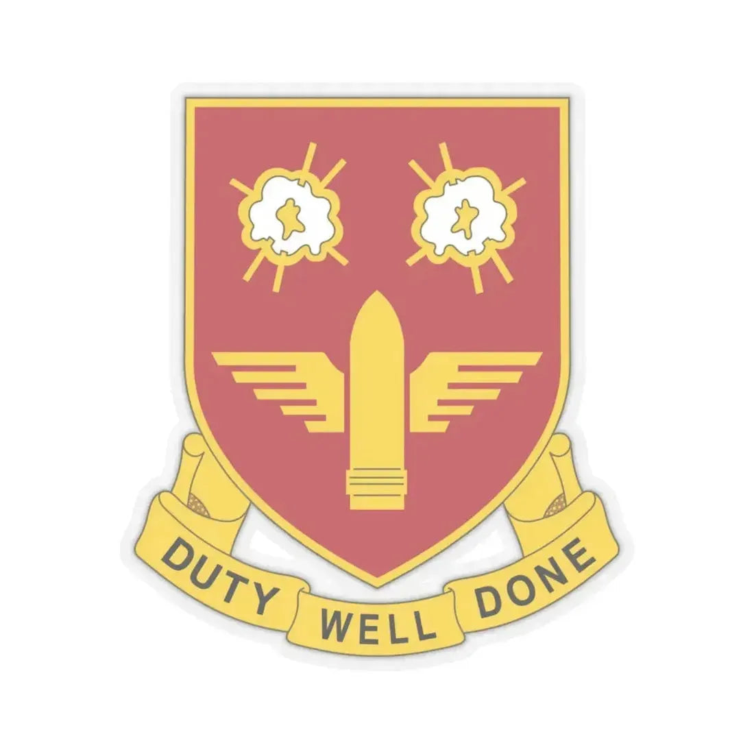 203rd Air Defense Artillery Regiment (U.S. Army) STICKER Vinyl Kiss-Cut Decal 4 Inch Transparent - The Sticker Space