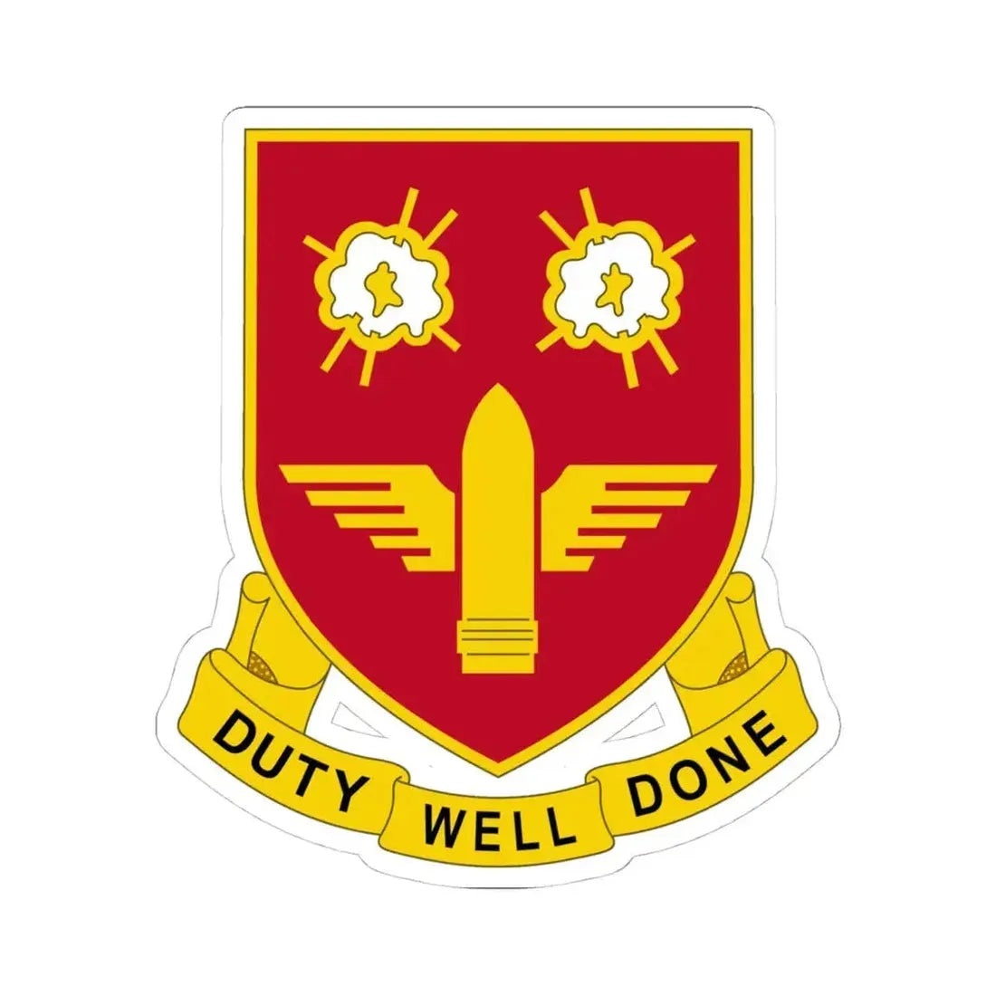 203rd Air Defense Artillery Regiment (U.S. Army) STICKER Vinyl Kiss-Cut Decal 4 Inch White - The Sticker Space