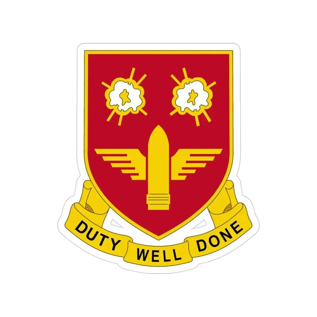 203rd Air Defense Artillery Regiment (U.S. Army) Transparent STICKER Die-Cut Vinyl Decal 4 Inch - The Sticker Space