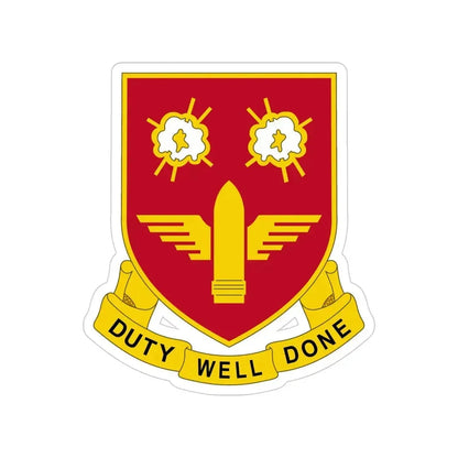203rd Air Defense Artillery Regiment (U.S. Army) Transparent STICKER Die-Cut Vinyl Decal 4 Inch - The Sticker Space