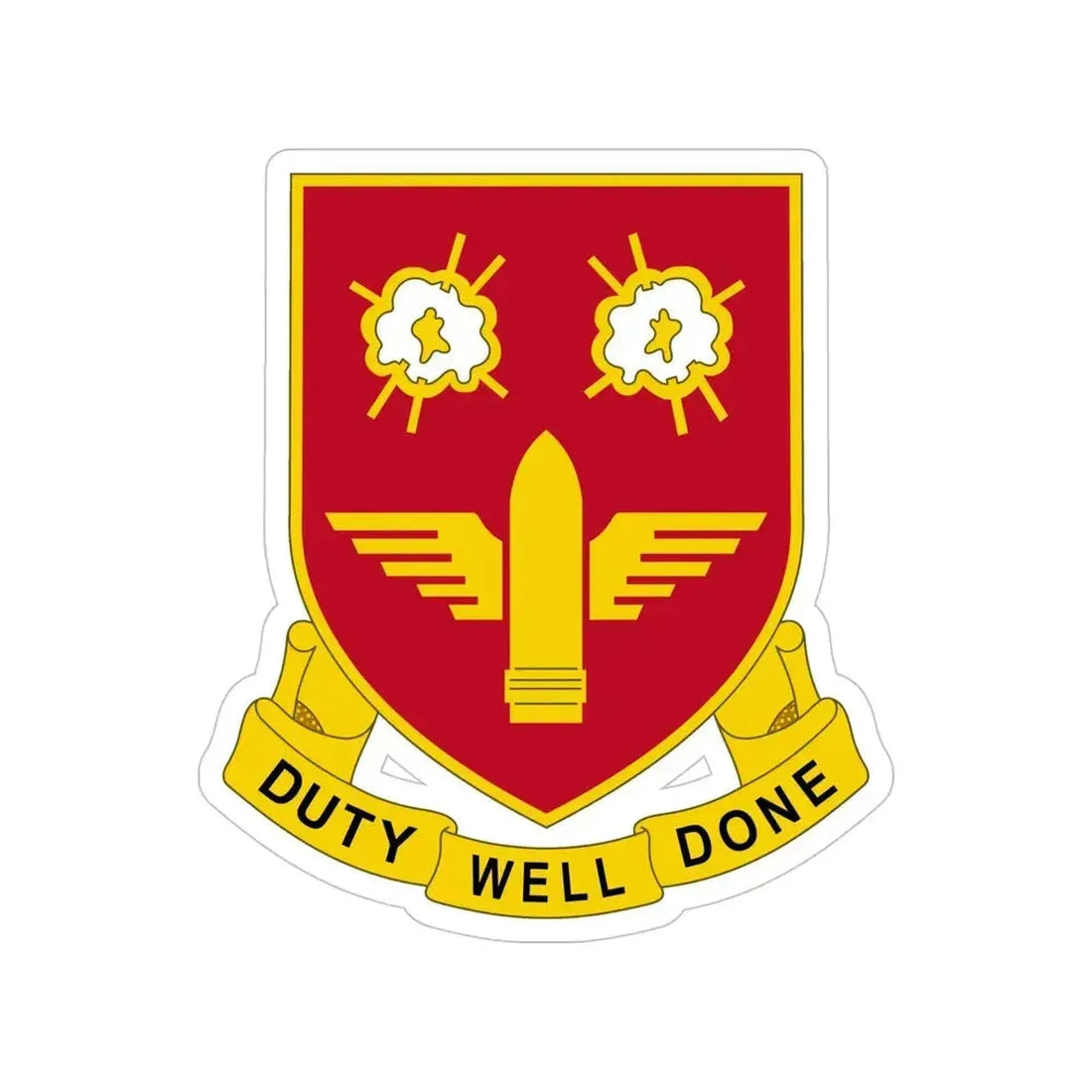 203rd Air Defense Artillery Regiment (U.S. Army) Transparent STICKER Die-Cut Vinyl Decal 5 Inch - The Sticker Space