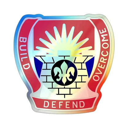 204 Engineer Battalion (U.S. Army) Holographic STICKER Die-Cut Vinyl Decal 5 Inch Holographic - The Sticker Space