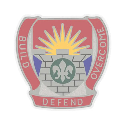 204 Engineer Battalion (U.S. Army) STICKER Vinyl Kiss-Cut Decal 2 Inch Transparent - The Sticker Space