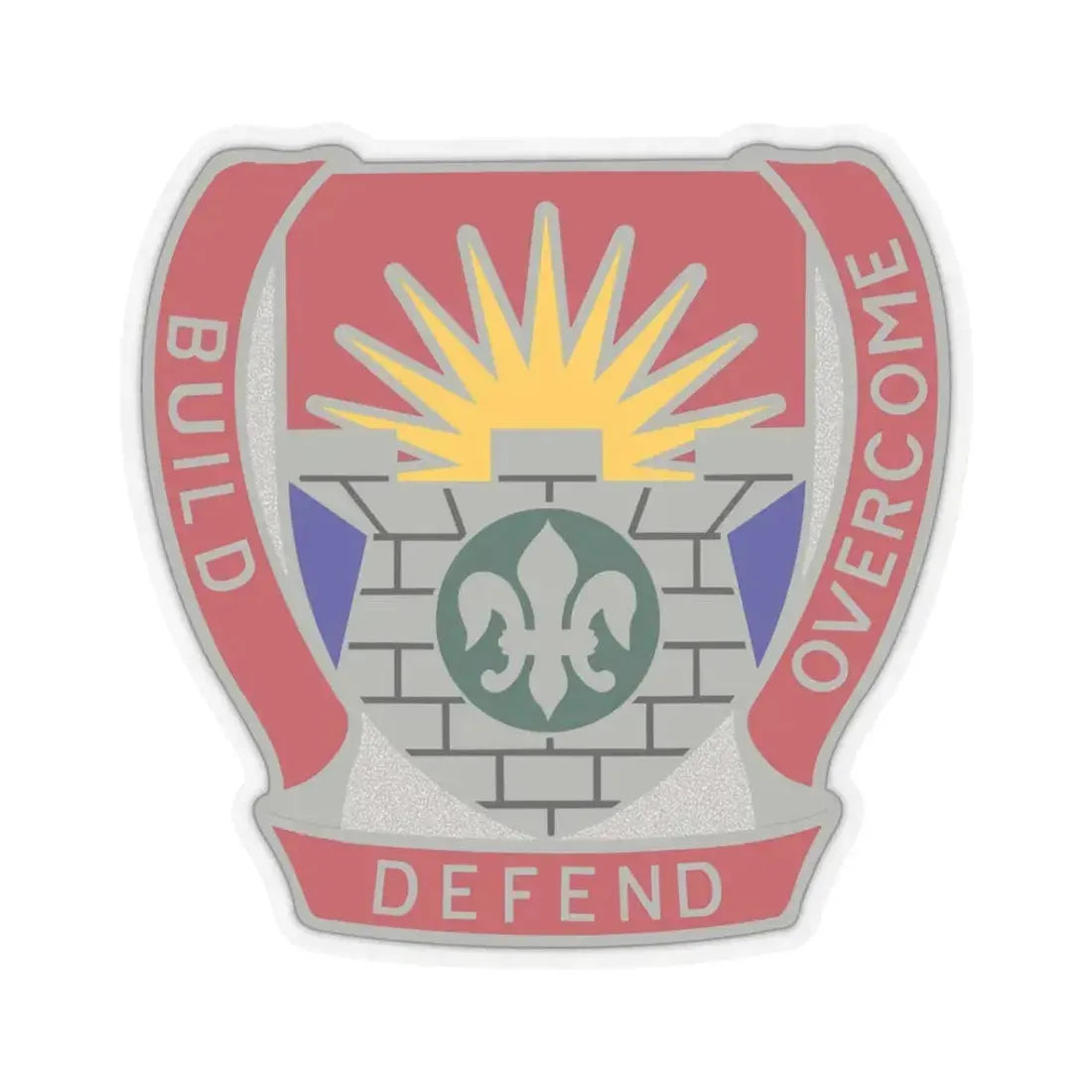 204 Engineer Battalion (U.S. Army) STICKER Vinyl Kiss-Cut Decal 3 Inch Transparent - The Sticker Space