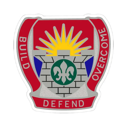 204 Engineer Battalion (U.S. Army) STICKER Vinyl Kiss-Cut Decal 4 Inch White - The Sticker Space