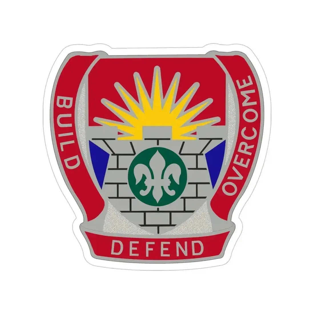204 Engineer Battalion (U.S. Army) Transparent STICKER Die-Cut Vinyl Decal 5 Inch - The Sticker Space