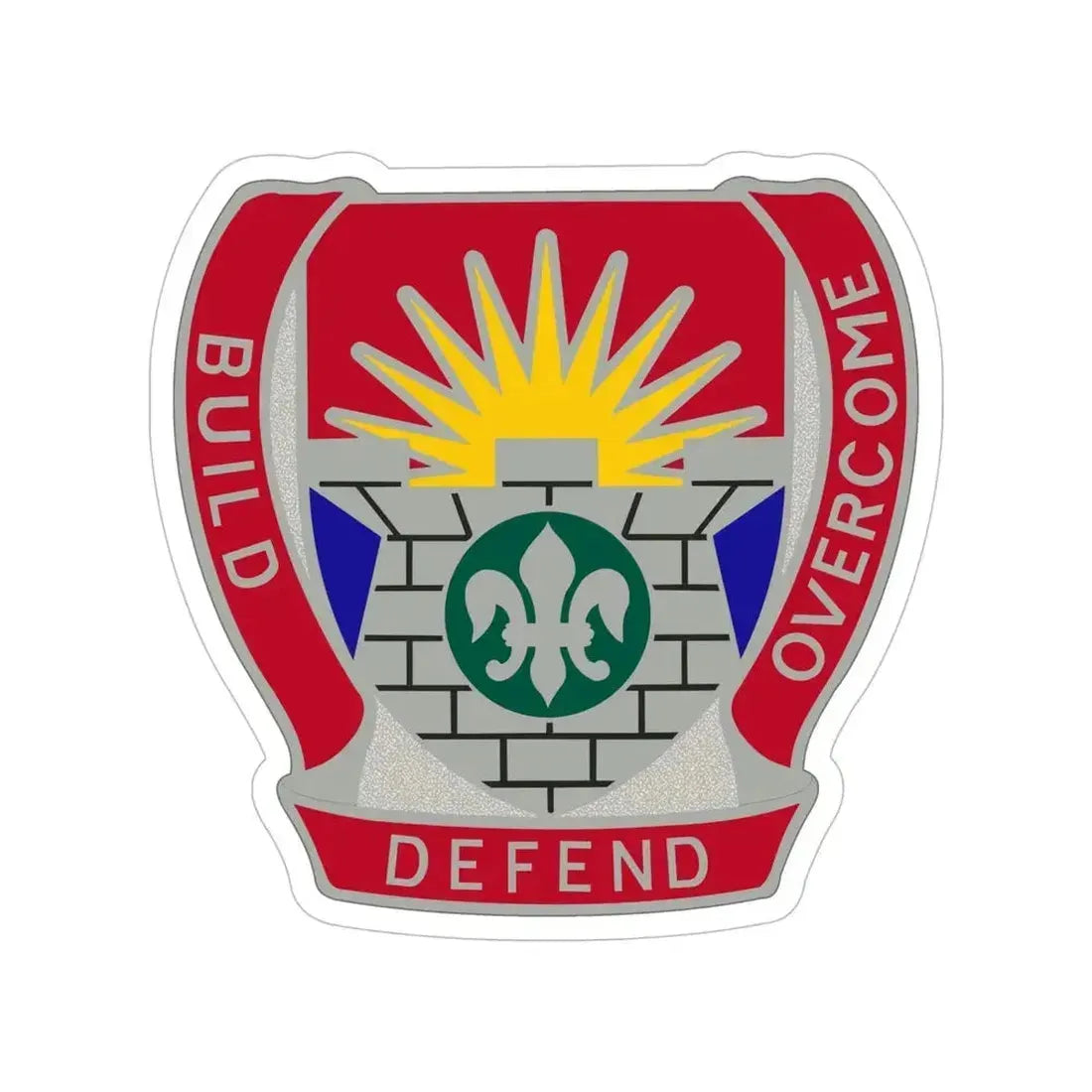 204 Engineer Battalion (U.S. Army) Transparent STICKER Die-Cut Vinyl Decal 6 Inch - The Sticker Space