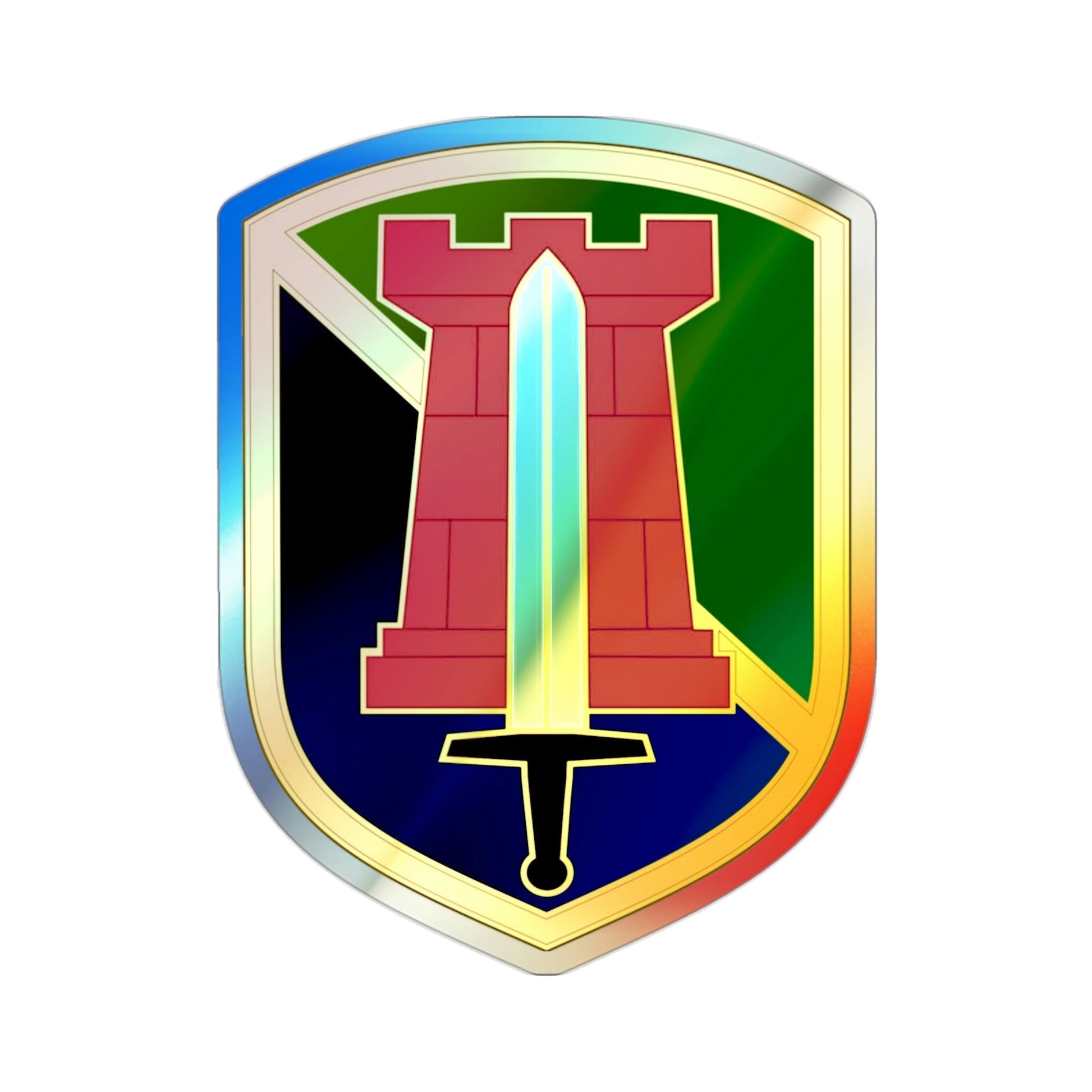 204 Maneuver Enhancement Brigade (U.S. Army) Holographic STICKER Die-Cut Vinyl Decal-2 Inch-The Sticker Space