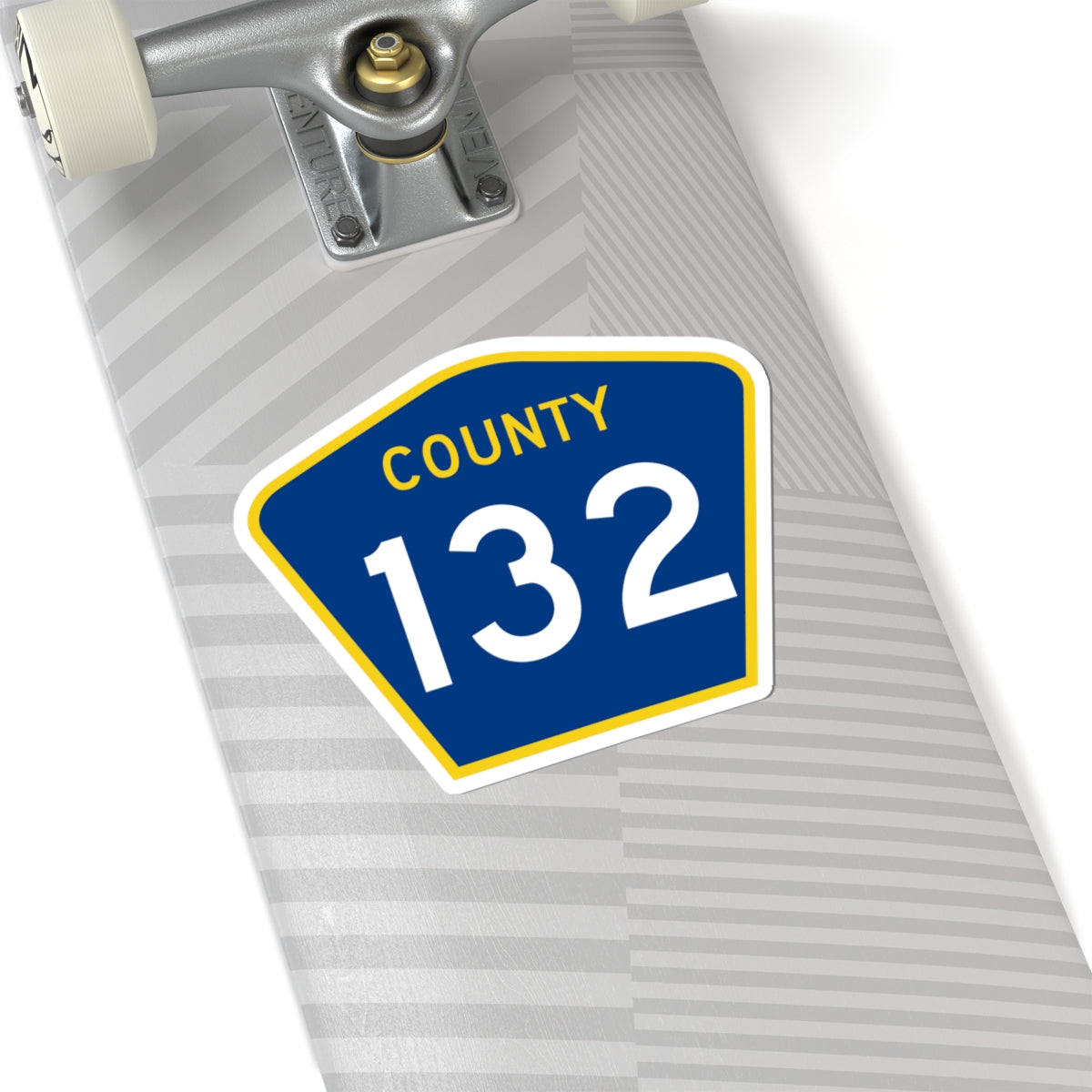 County 132 MN (Minnesota) (Road Sign) STICKER Vinyl Kiss-Cut Decal