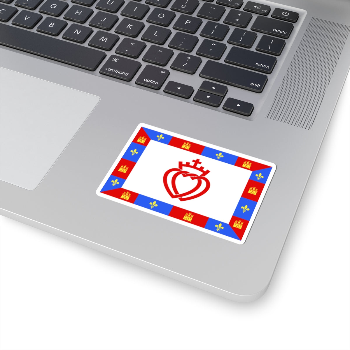 Traditional flag of Vendee (France) STICKER Vinyl Kiss-Cut Decal