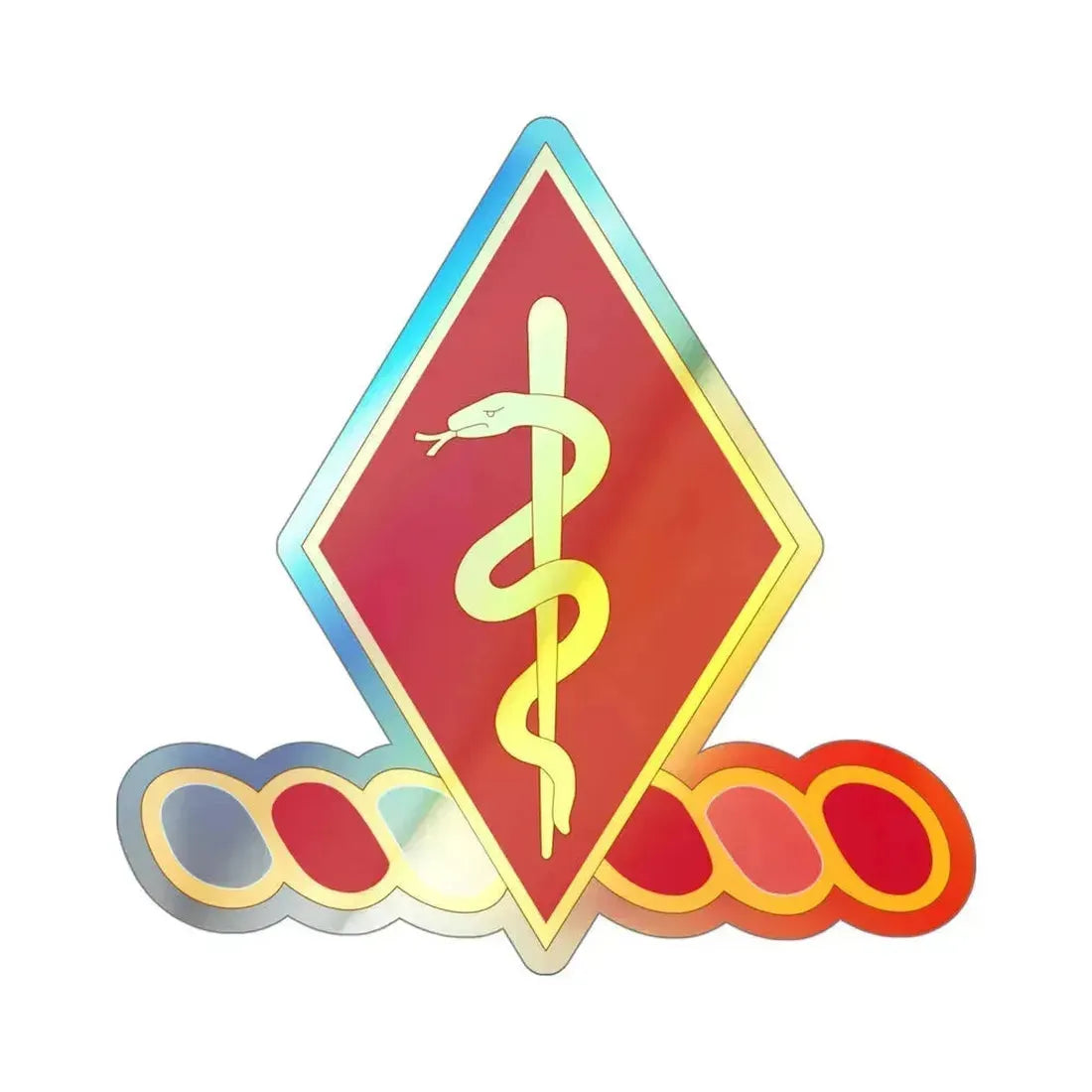 204th Brigade Support Battalion (U.S. Army) Holographic STICKER Die-Cut Vinyl Decal 4 Inch Holographic - The Sticker Space