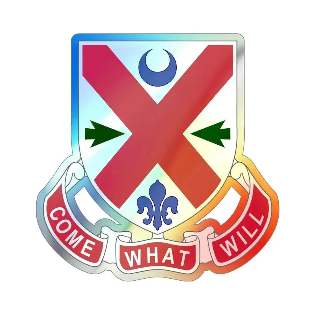 205 Engineer Battalion (U.S. Army) Holographic STICKER Die-Cut Vinyl Decal 5 Inch Holographic - The Sticker Space