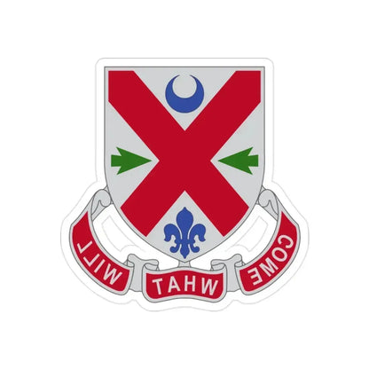 205 Engineer Battalion (U.S. Army) REVERSE PRINT Transparent Die-Cut STICKER 2 Inch Die-Cut Transparent - The Sticker Space