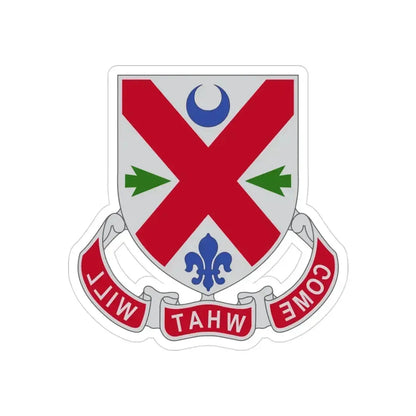 205 Engineer Battalion (U.S. Army) REVERSE PRINT Transparent Die-Cut STICKER 3 Inch Die-Cut Transparent - The Sticker Space