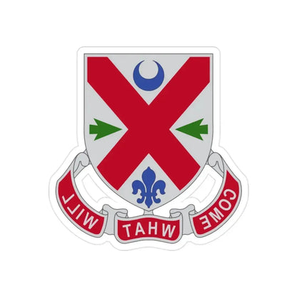 205 Engineer Battalion (U.S. Army) REVERSE PRINT Transparent Die-Cut STICKER - The Sticker Space