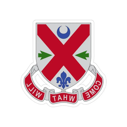 205 Engineer Battalion (U.S. Army) REVERSE PRINT Transparent Die-Cut STICKER - The Sticker Space