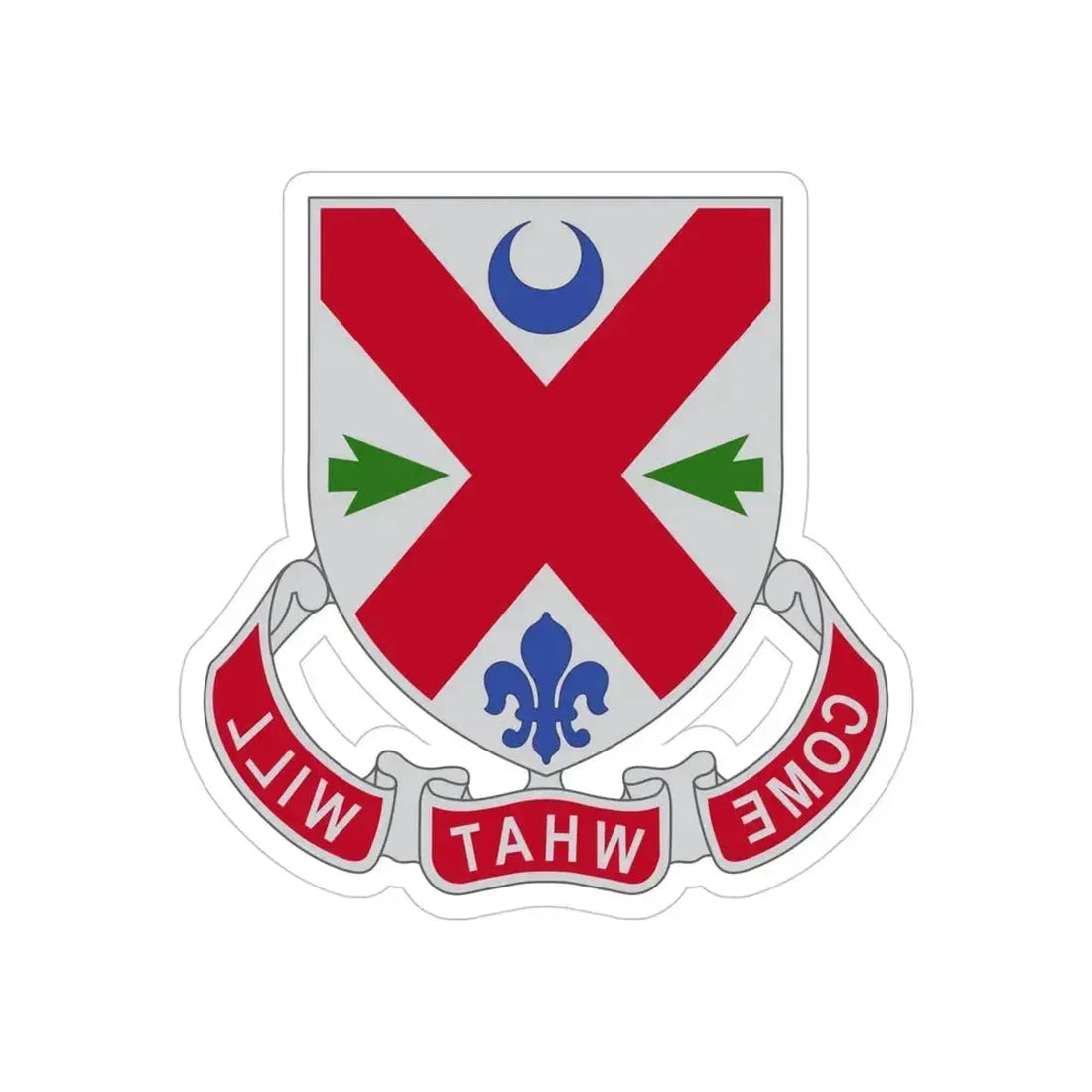 205 Engineer Battalion (U.S. Army) REVERSE PRINT Transparent Die-Cut STICKER - The Sticker Space