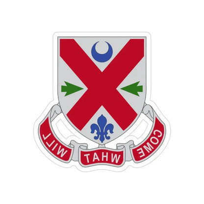 205 Engineer Battalion (U.S. Army) REVERSE PRINT Transparent Die-Cut STICKER - The Sticker Space