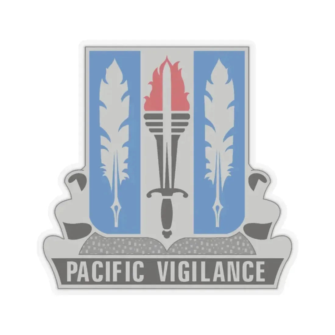 205 Military Intelligence Battalion (U.S. Army) STICKER Vinyl Kiss-Cut Decal 2 Inch Transparent - The Sticker Space