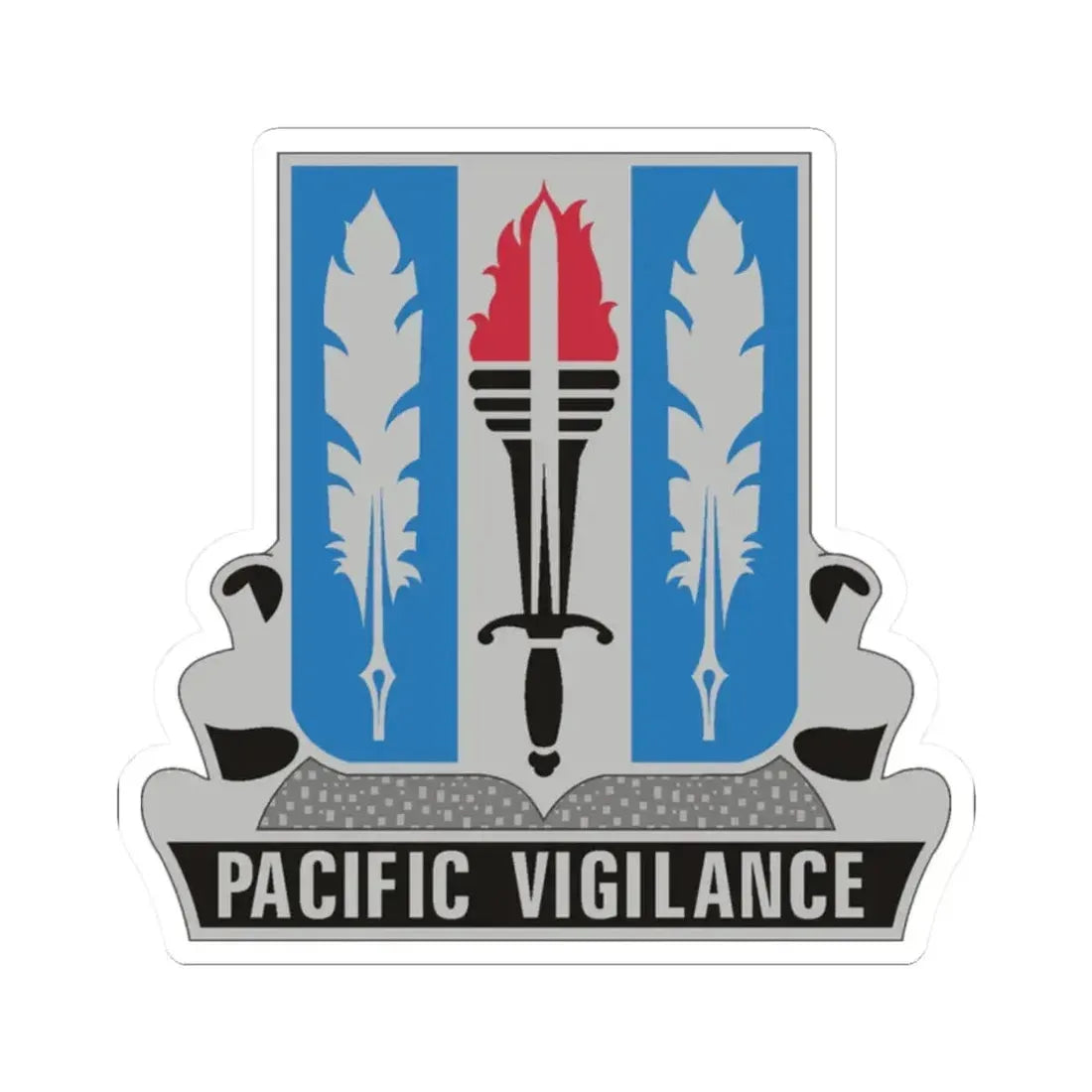 205 Military Intelligence Battalion (U.S. Army) STICKER Vinyl Kiss-Cut Decal 2 Inch White - The Sticker Space