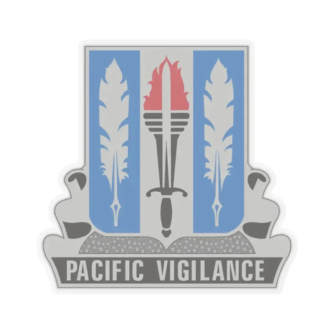 205 Military Intelligence Battalion (U.S. Army) STICKER Vinyl Kiss-Cut Decal 3 Inch Transparent - The Sticker Space