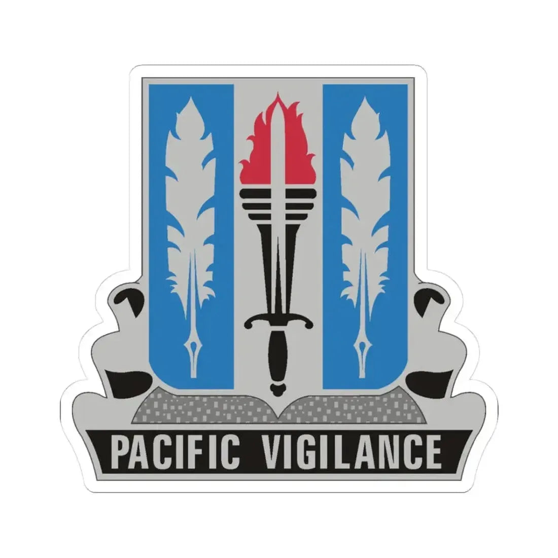 205 Military Intelligence Battalion (U.S. Army) STICKER Vinyl Kiss-Cut Decal 3 Inch White - The Sticker Space