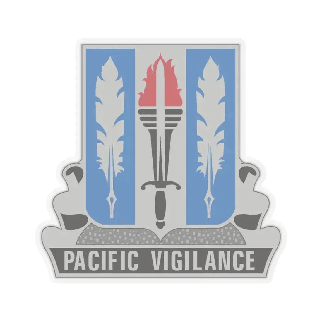 205 Military Intelligence Battalion (U.S. Army) STICKER Vinyl Kiss-Cut Decal 4 Inch Transparent - The Sticker Space