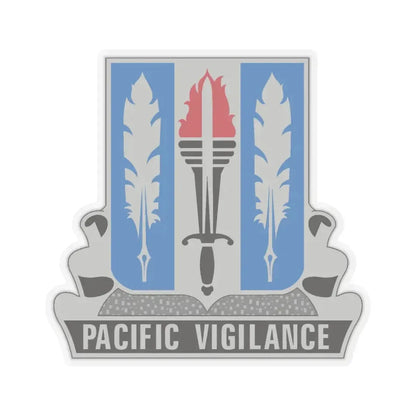 205 Military Intelligence Battalion (U.S. Army) STICKER Vinyl Kiss-Cut Decal 4 Inch Transparent - The Sticker Space