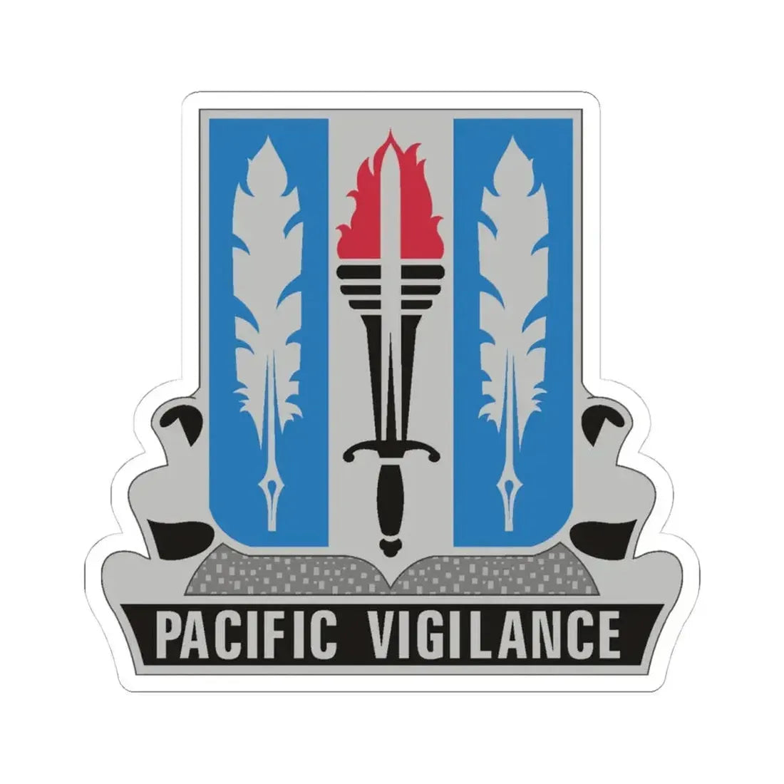 205 Military Intelligence Battalion (U.S. Army) STICKER Vinyl Kiss-Cut Decal 4 Inch White - The Sticker Space