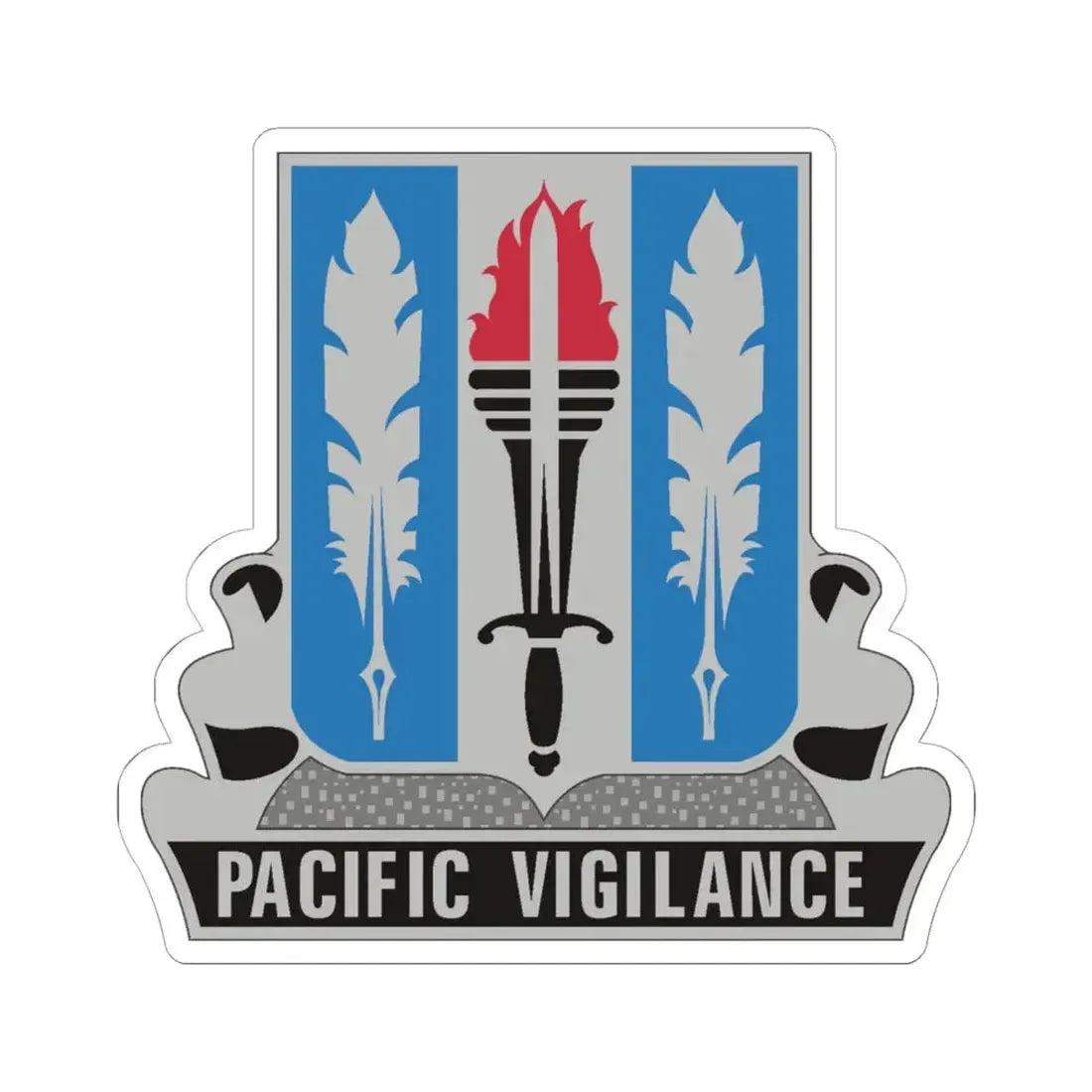 205 Military Intelligence Battalion (U.S. Army) STICKER Vinyl Kiss-Cut Decal 6 Inch White - The Sticker Space