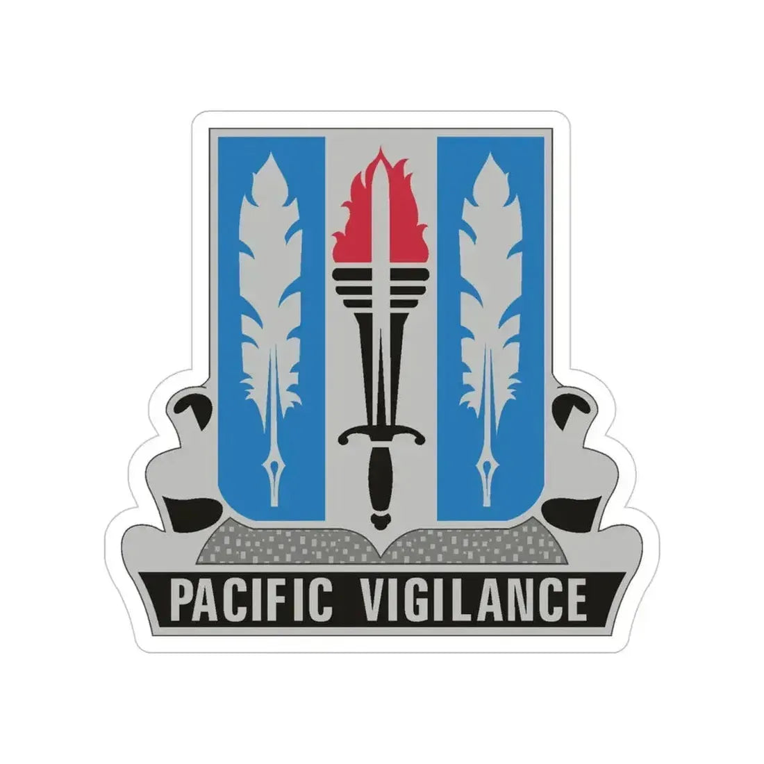 205 Military Intelligence Battalion (U.S. Army) Transparent STICKER Die-Cut Vinyl Decal 4 Inch - The Sticker Space