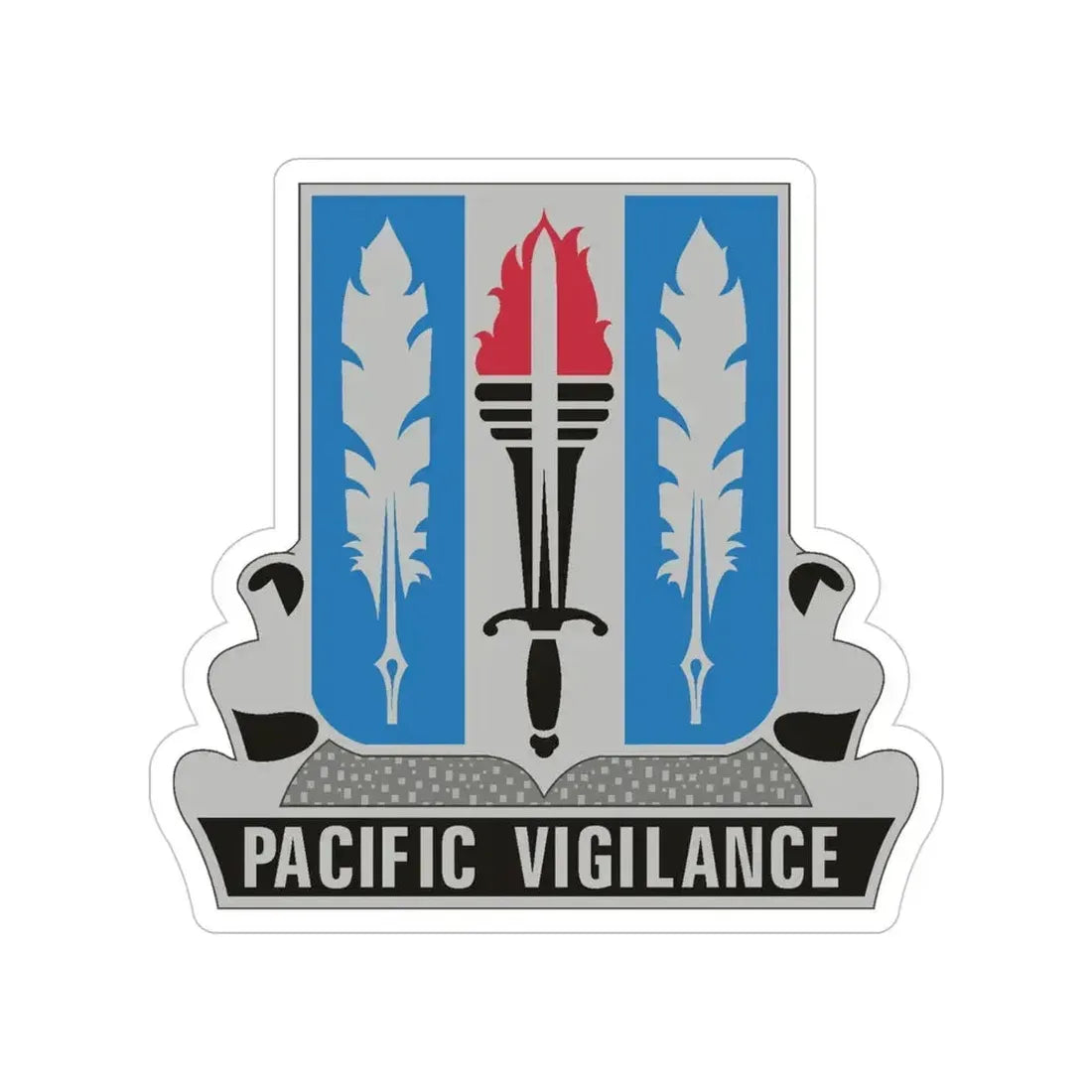 205 Military Intelligence Battalion (U.S. Army) Transparent STICKER Die-Cut Vinyl Decal 4 Inch - The Sticker Space