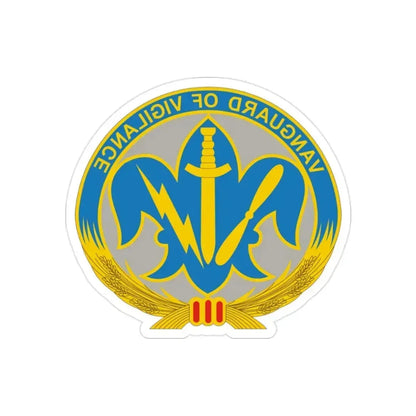 205 Military Intelligence Brigade 2 (U.S. Army) REVERSE PRINT Transparent Die-Cut STICKER 2 Inch Die-Cut Transparent - The Sticker Space