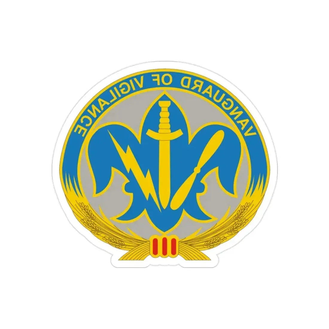 205 Military Intelligence Brigade 2 (U.S. Army) REVERSE PRINT Transparent Die-Cut STICKER - The Sticker Space