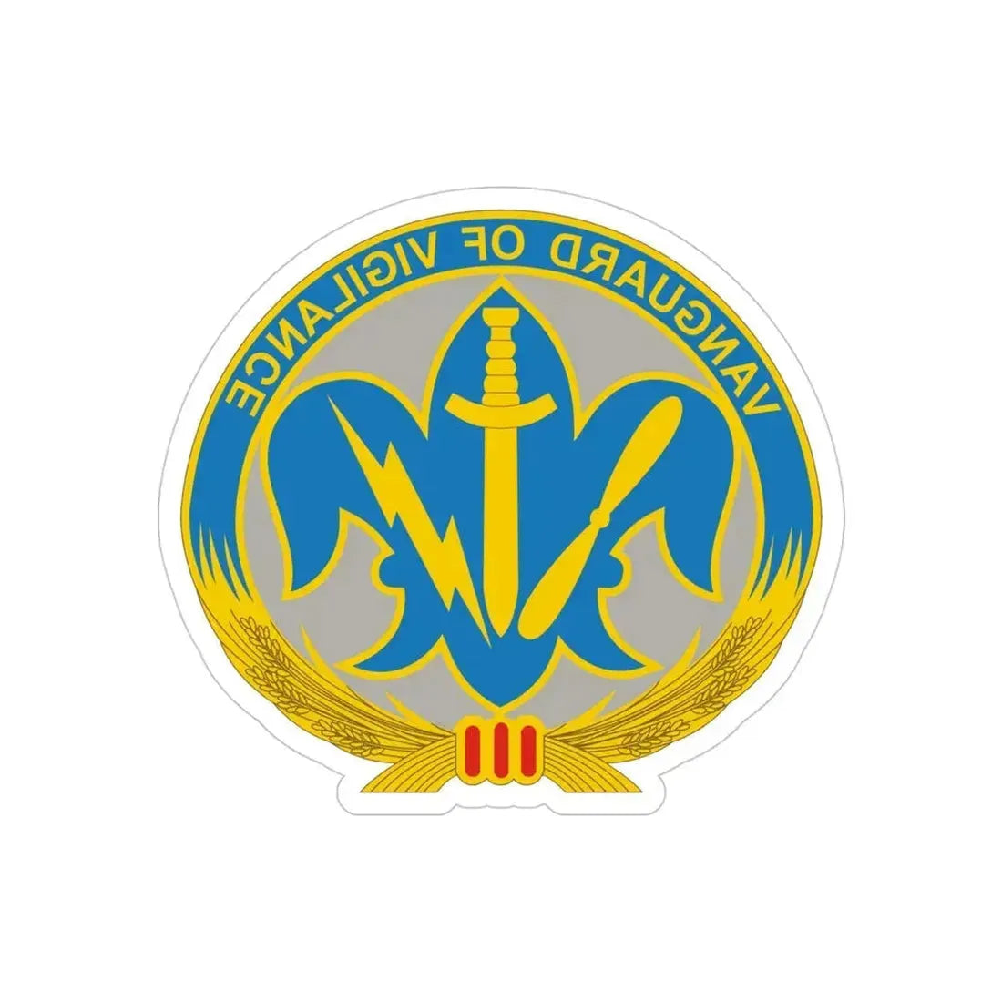 205 Military Intelligence Brigade 2 (U.S. Army) REVERSE PRINT Transparent Die-Cut STICKER - The Sticker Space