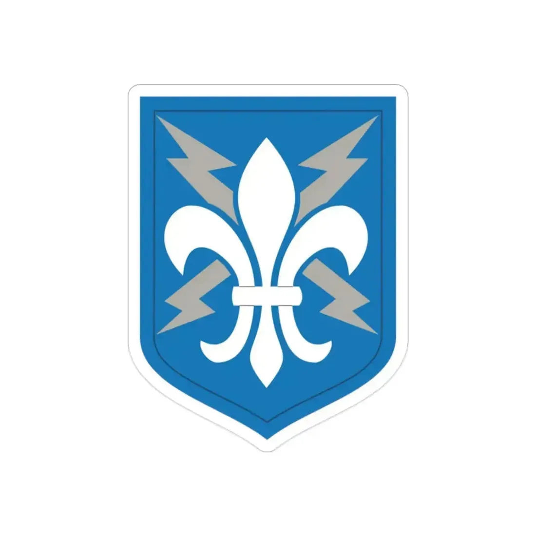 205 Military Intelligence Brigade (U.S. Army) REVERSE PRINT Transparent Die-Cut STICKER 2 Inch Die-Cut Transparent - The Sticker Space