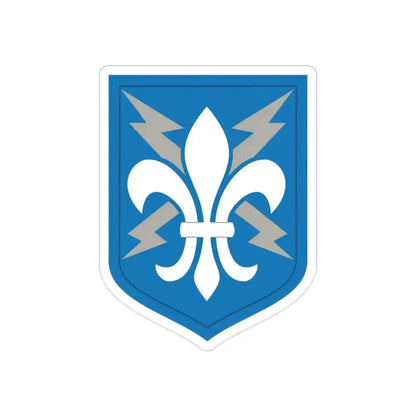 205 Military Intelligence Brigade (U.S. Army) REVERSE PRINT Transparent Die-Cut STICKER 2 Inch Die-Cut Transparent - The Sticker Space